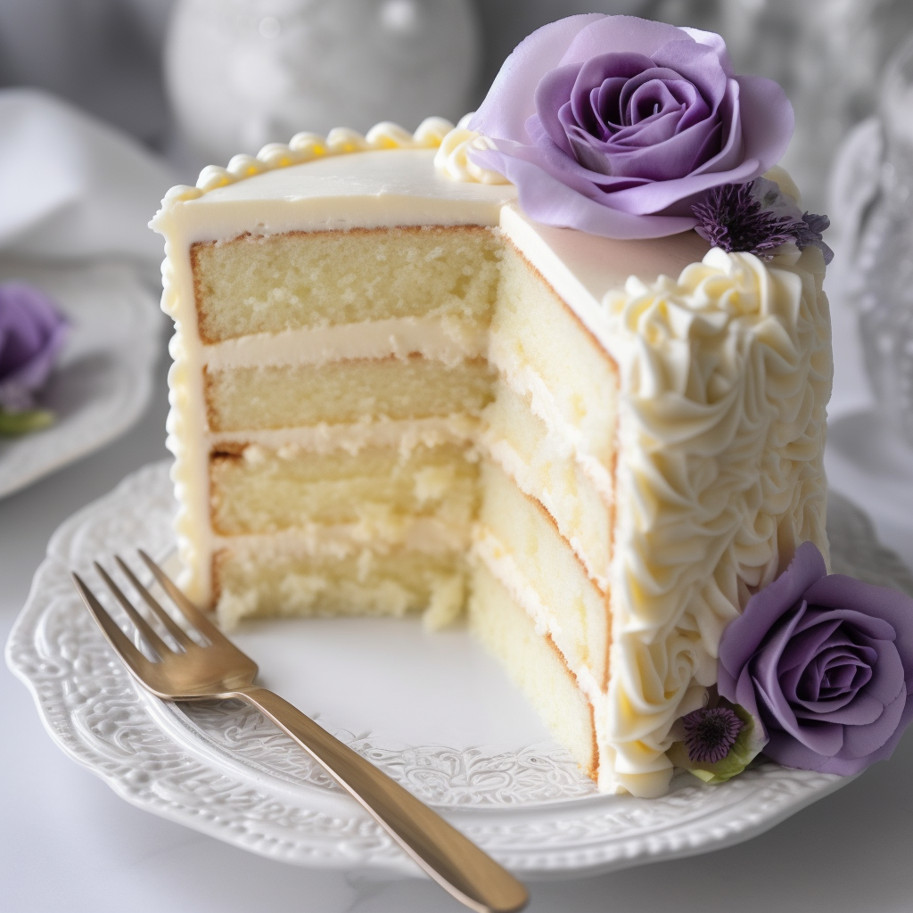 Vanilla Cake – Sugar Blossom Bake Shop