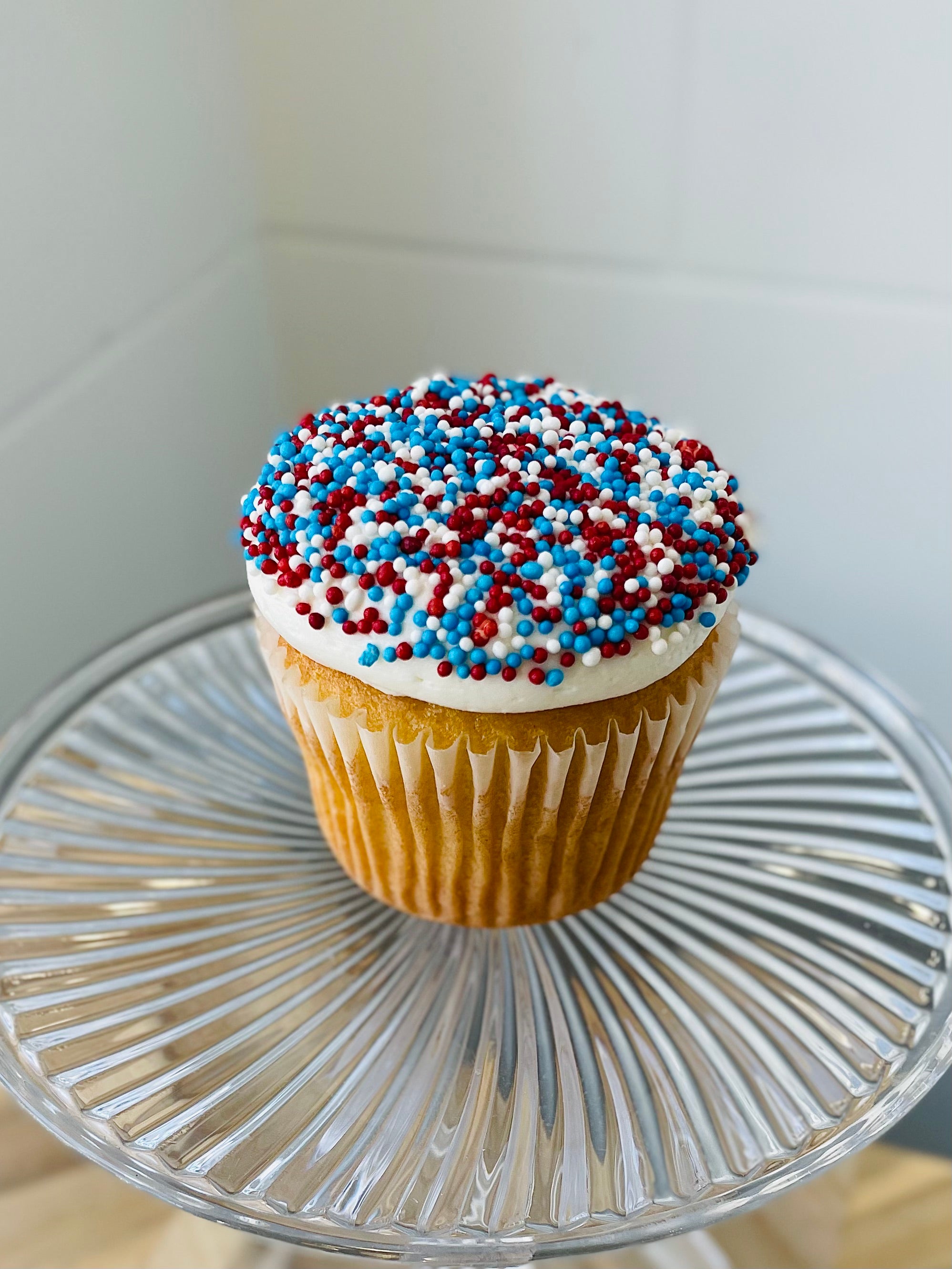Americana Dot Cupcake