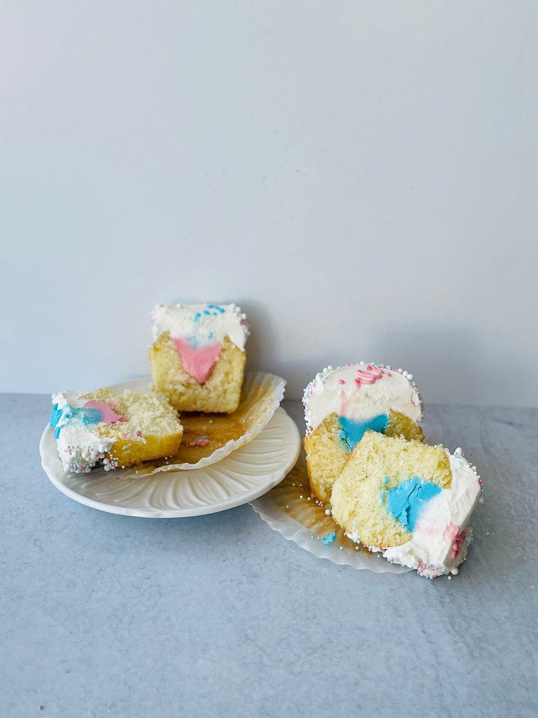Gender Reveal Cupcakes