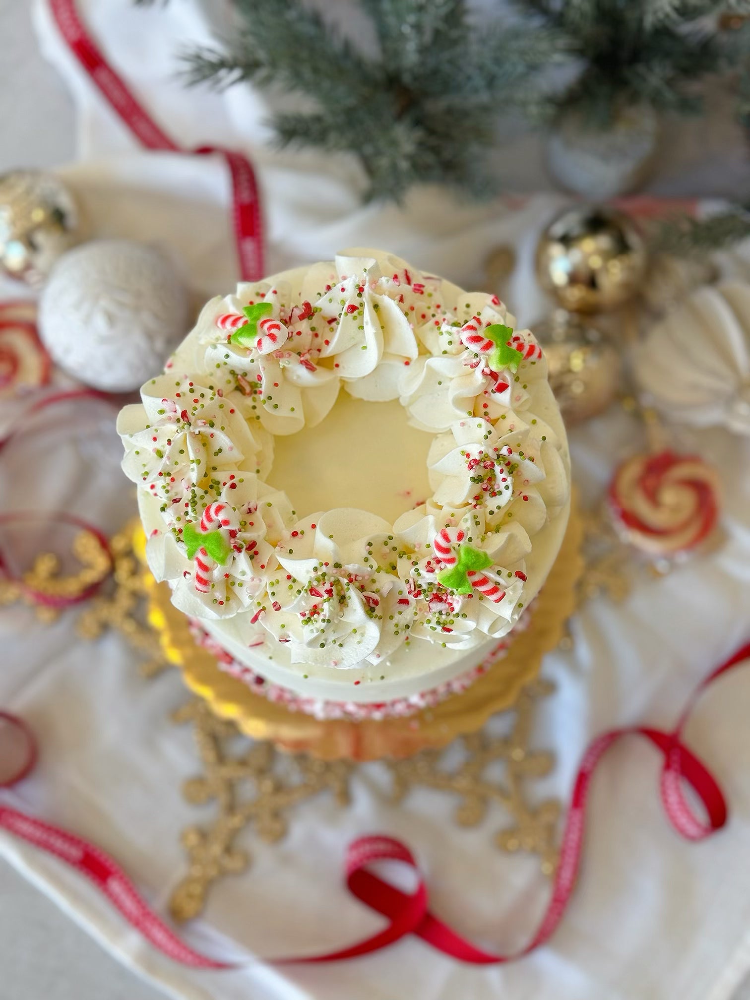 Pink Peppermint Cake