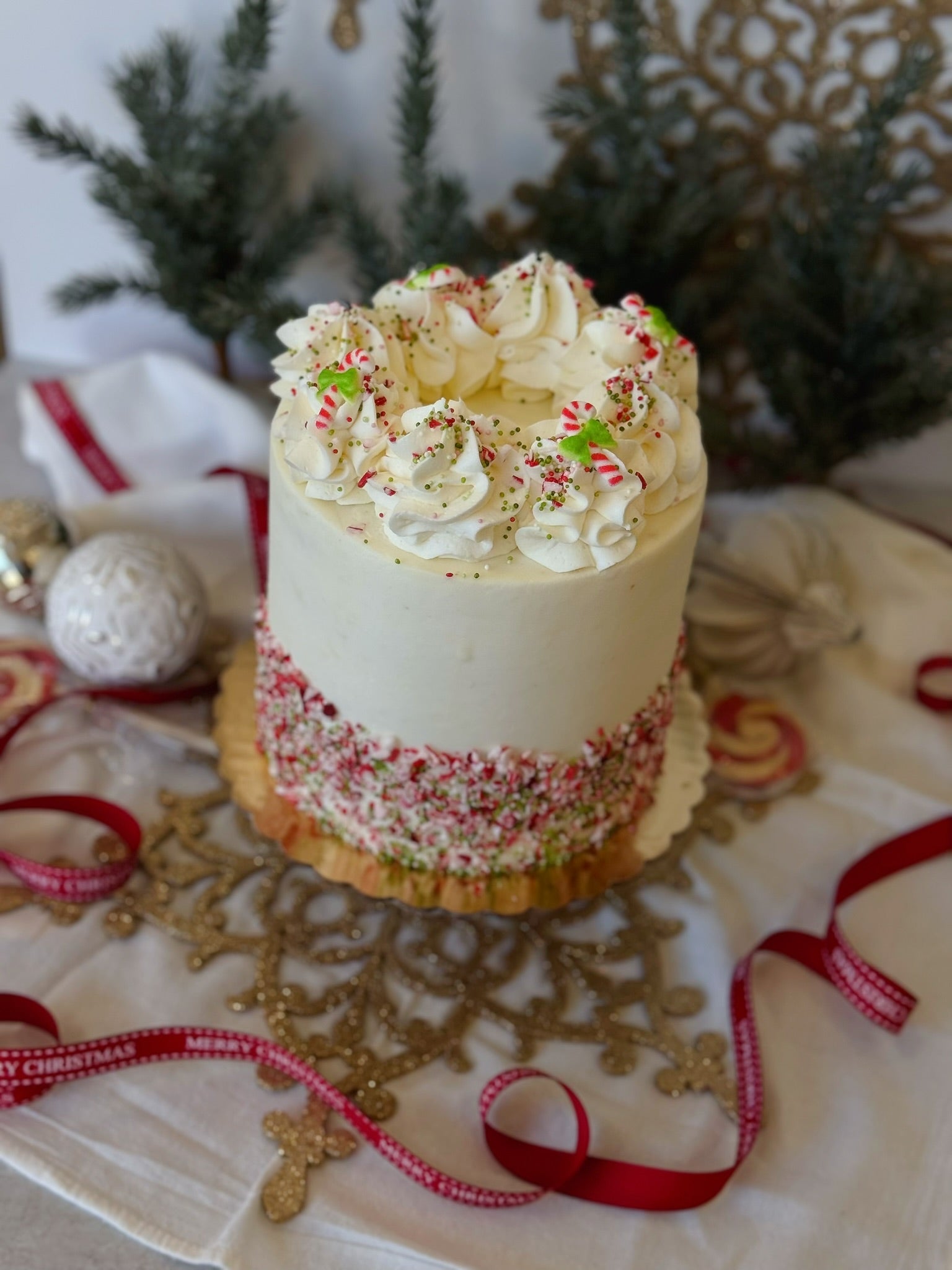 Pink Peppermint Cake