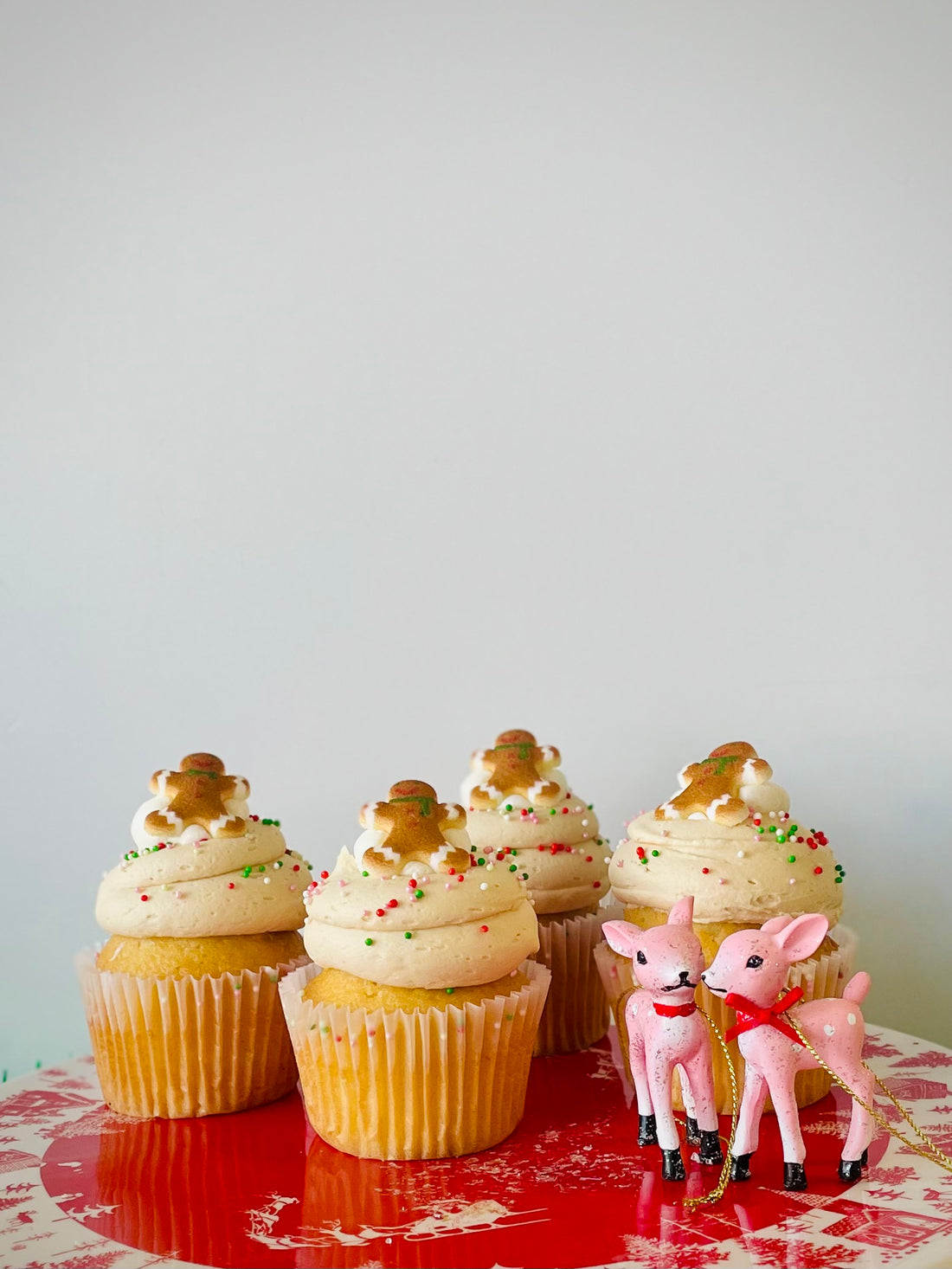 Christmas Cookie Butter Cupcakes