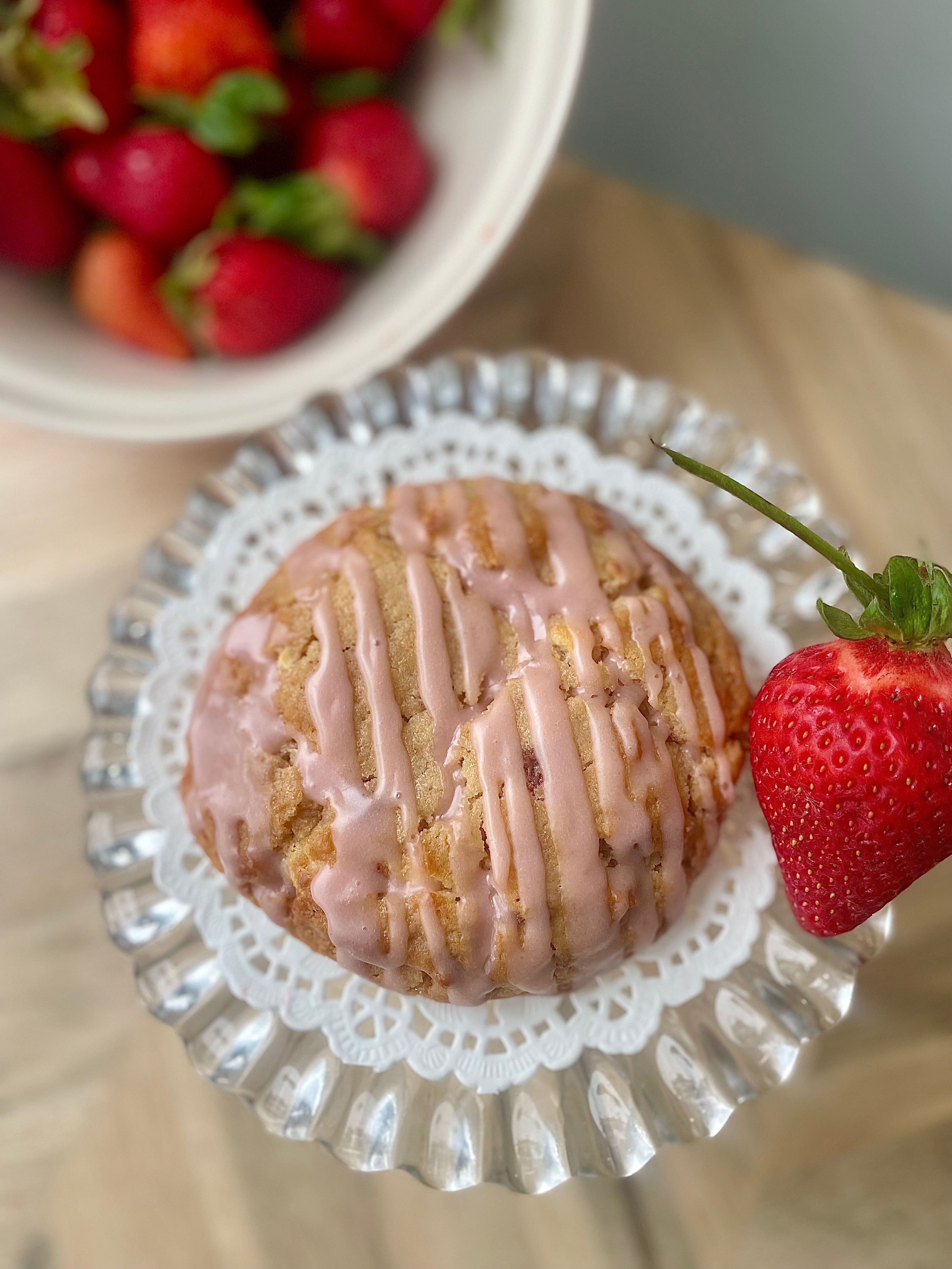 White Chocolate Strawberry Cookie