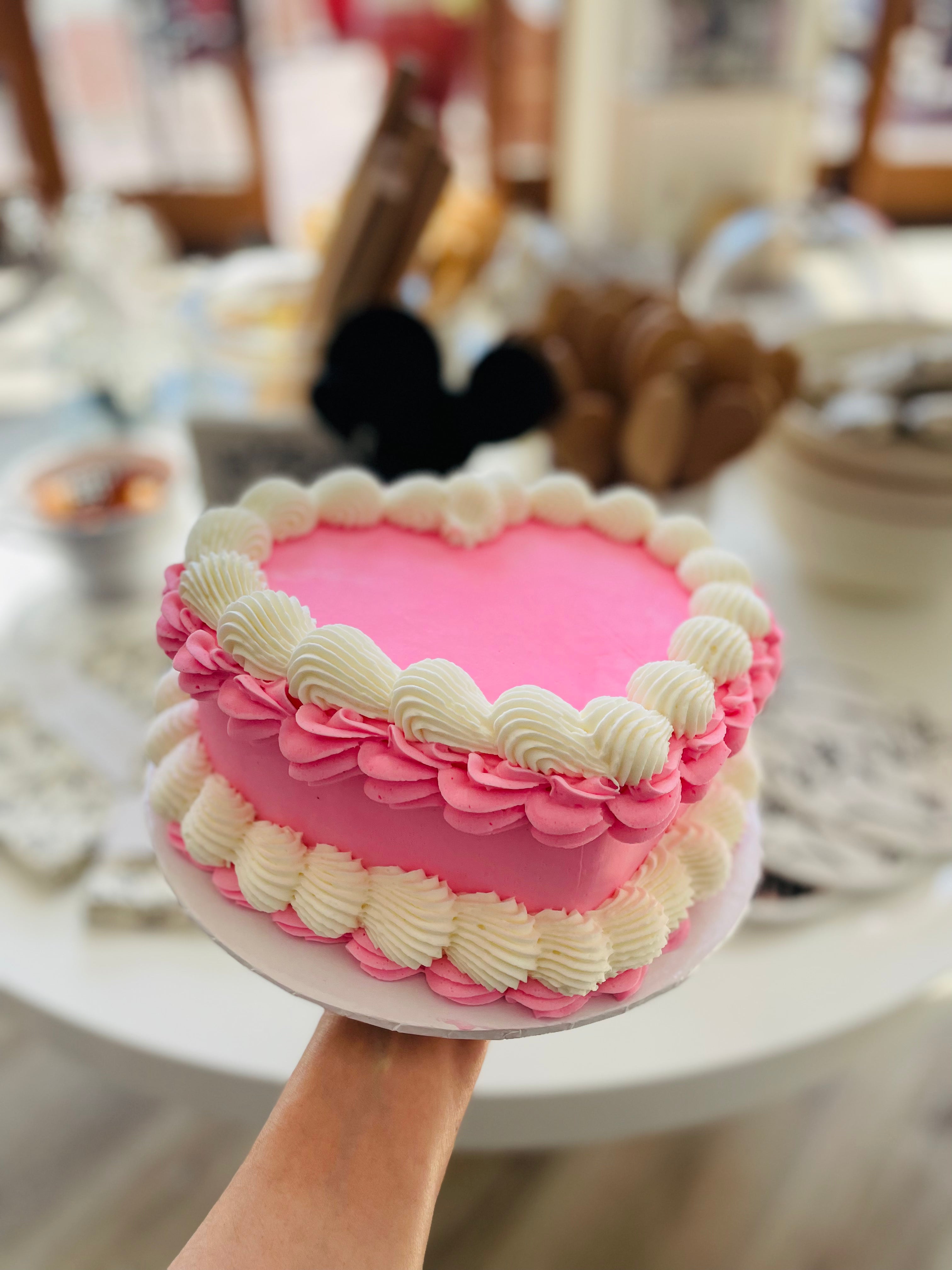 Pink Heart Barbie Cake