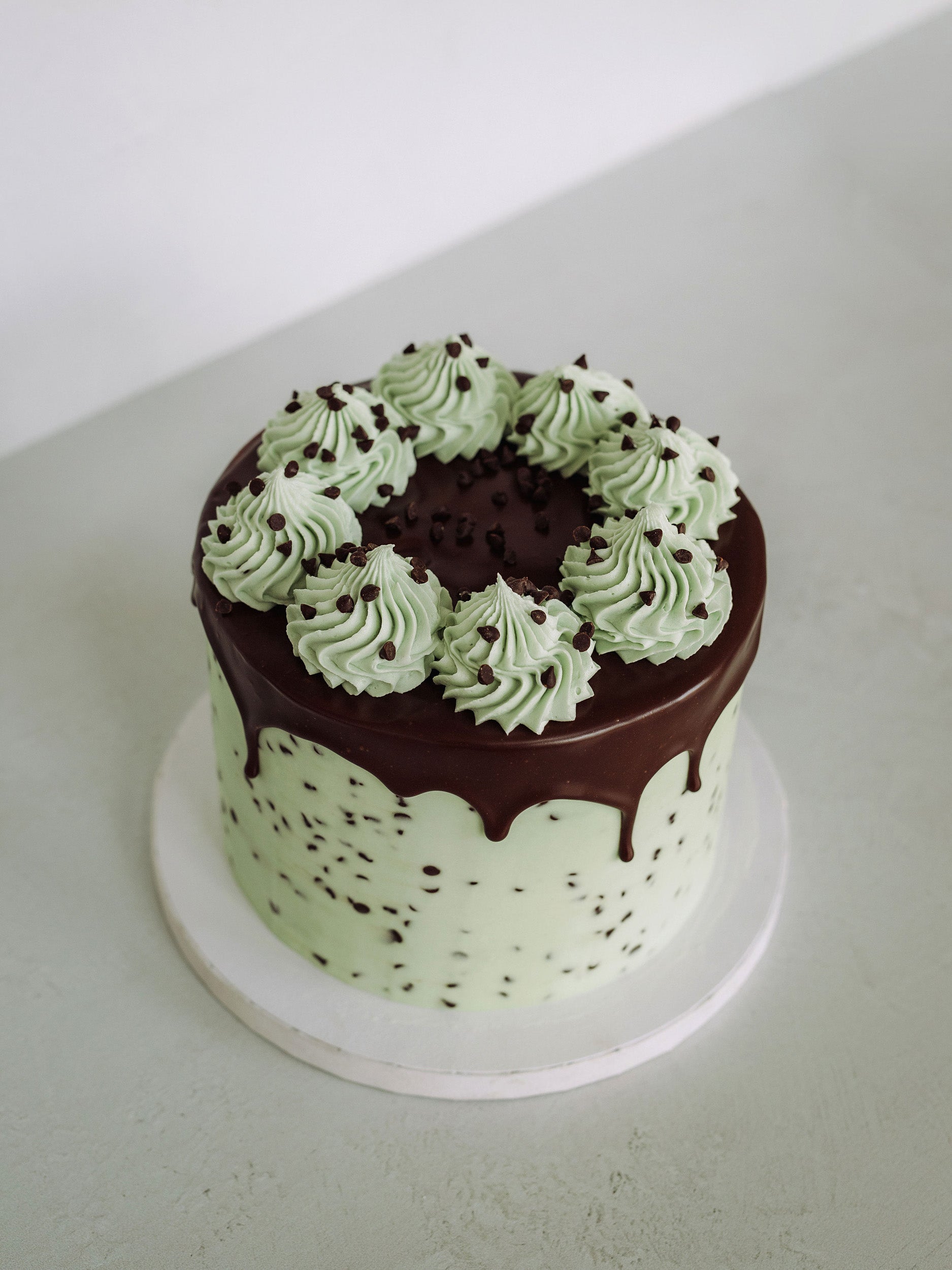 Mint Chocolate Chip Cake