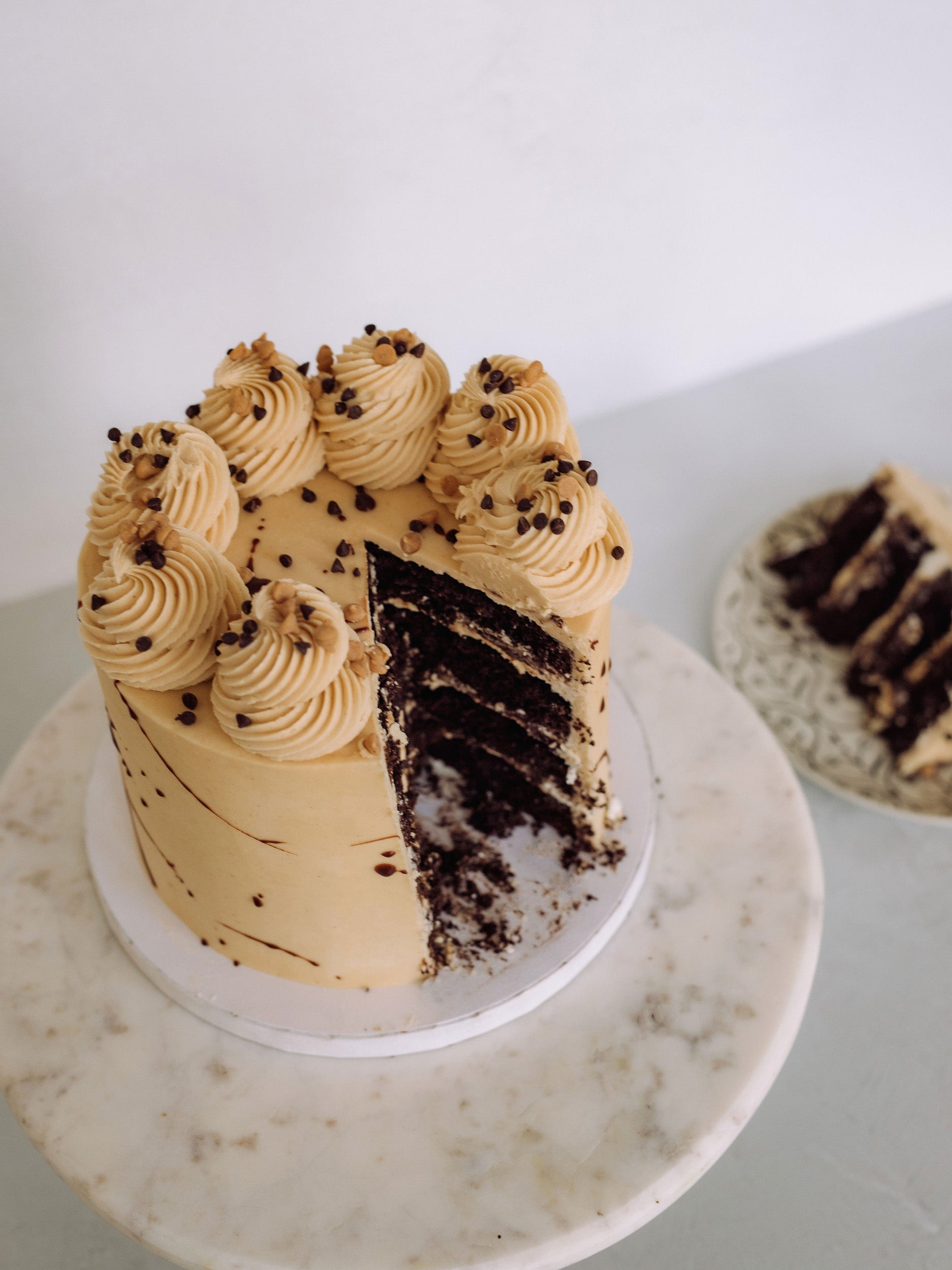 Chocolate Peanut Butter Bliss Cake