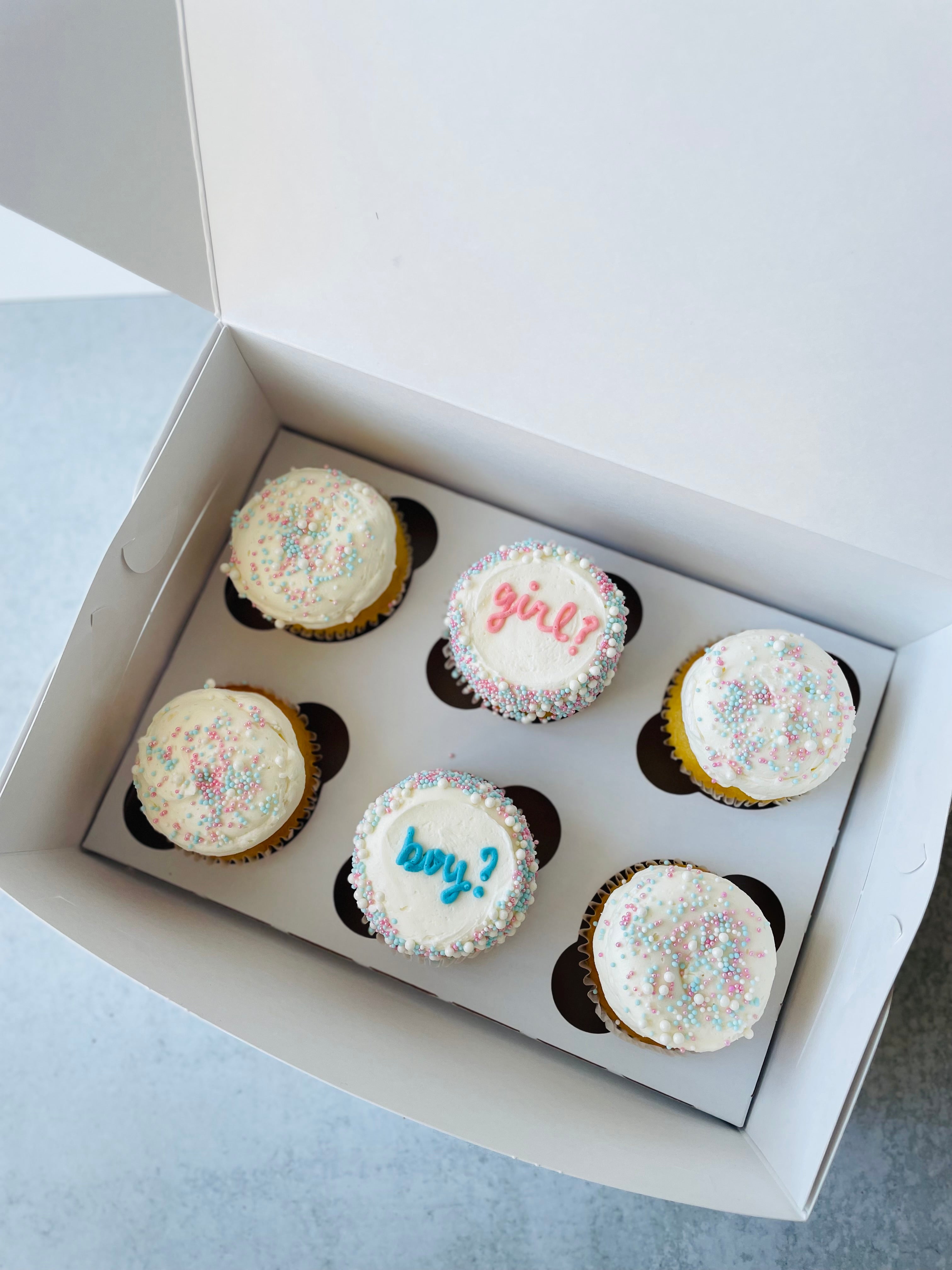 Gender Reveal Cupcakes