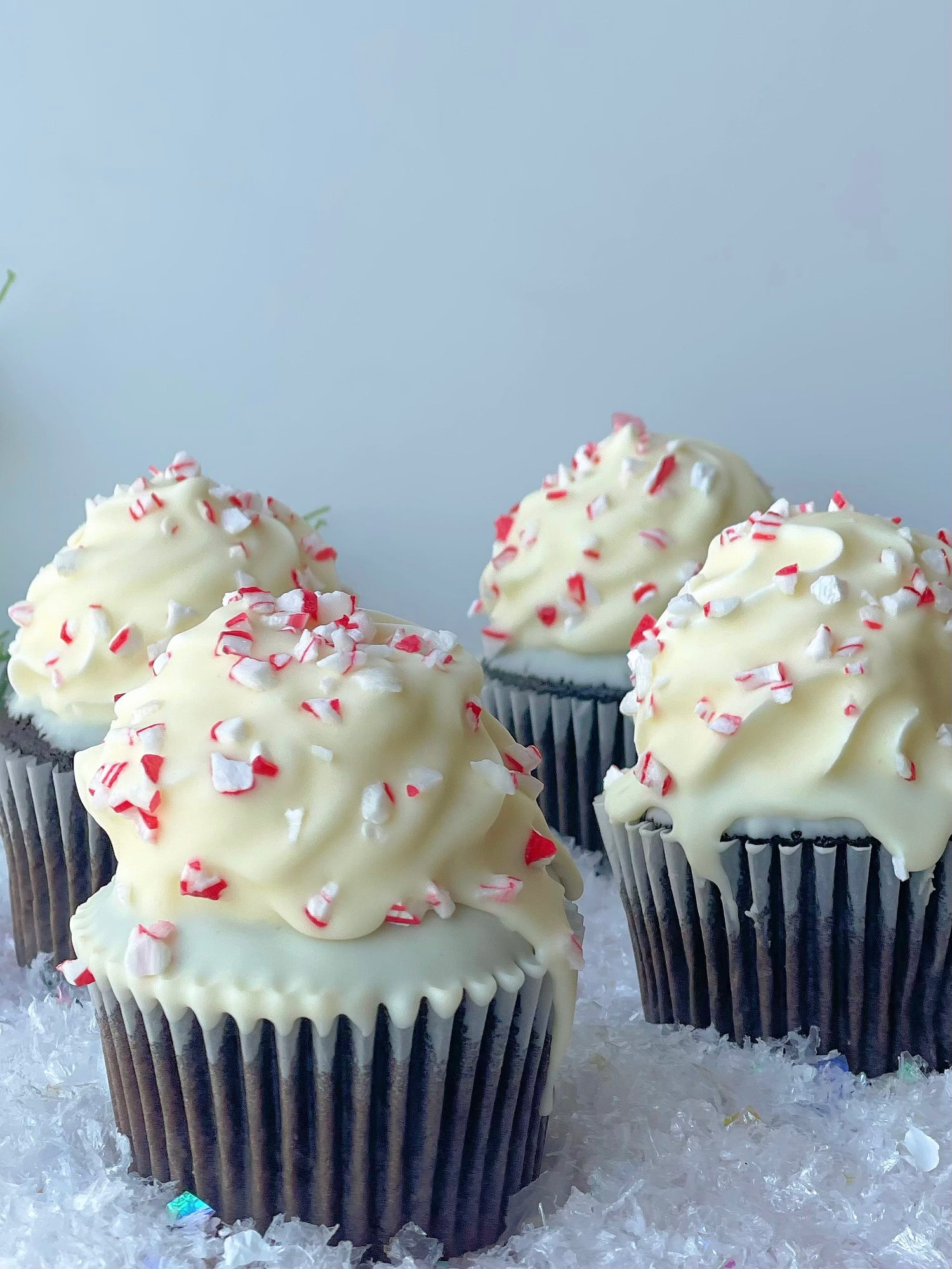 White Chocolate Peppermint Cupcake