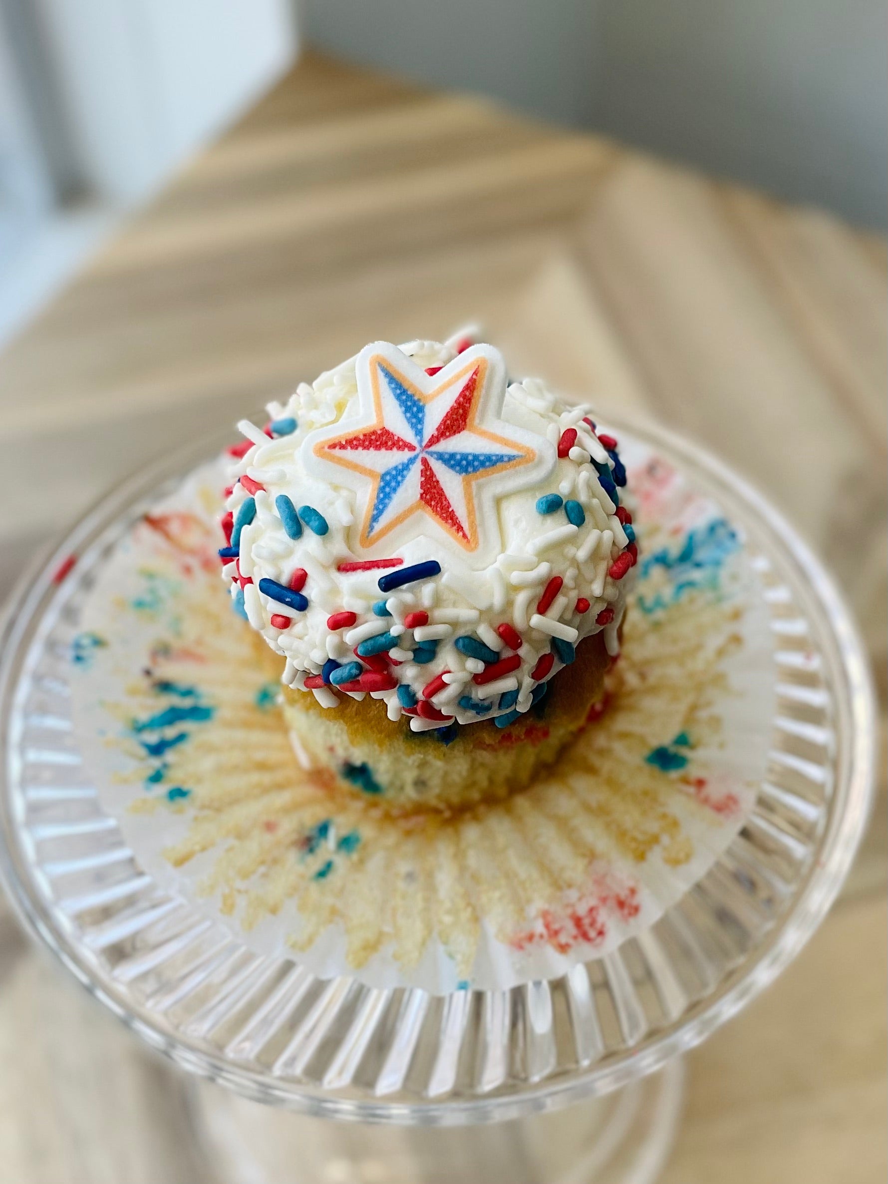 Firecracker Confetti Cupcake