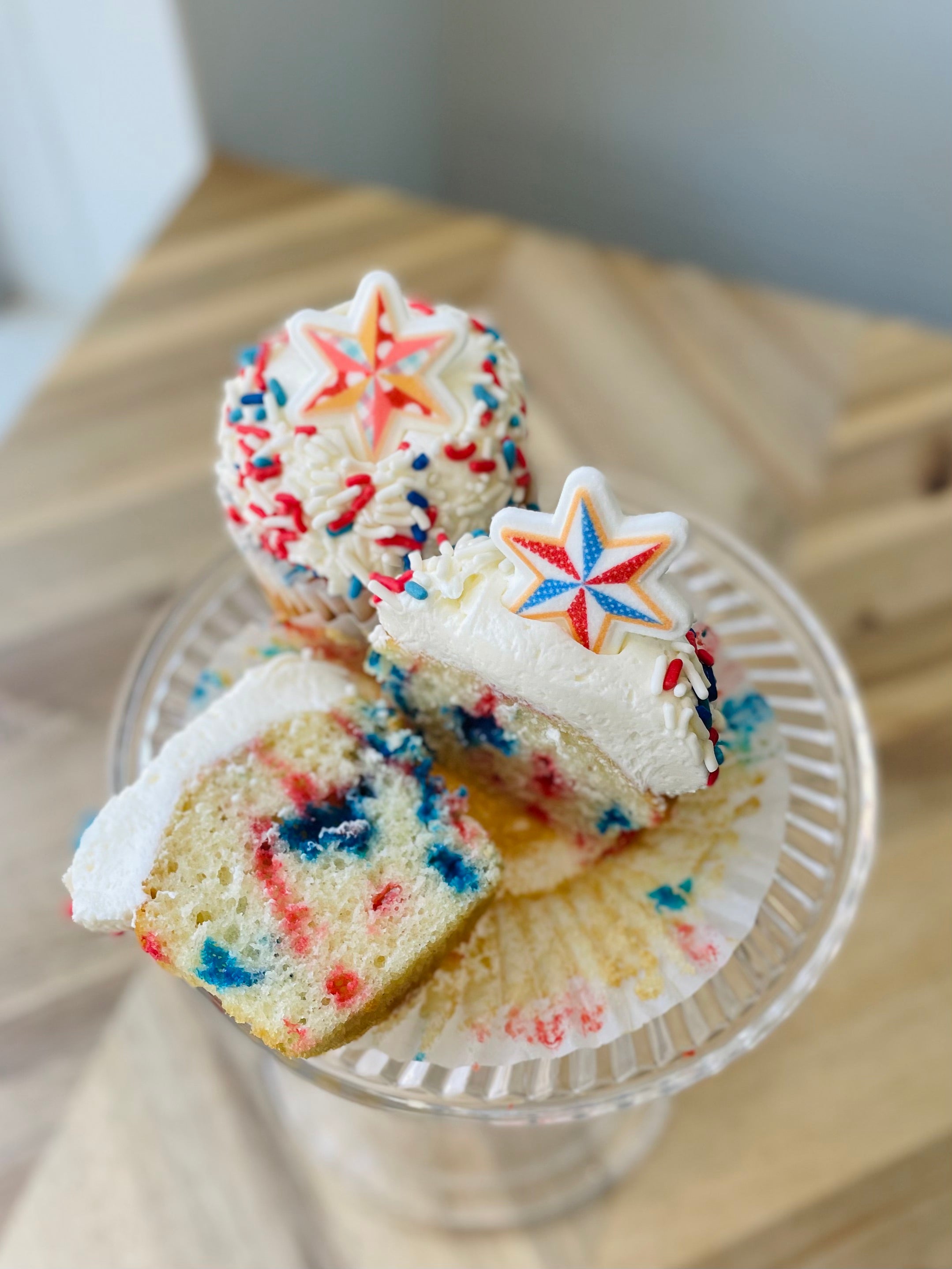 Firecracker Confetti Cupcake
