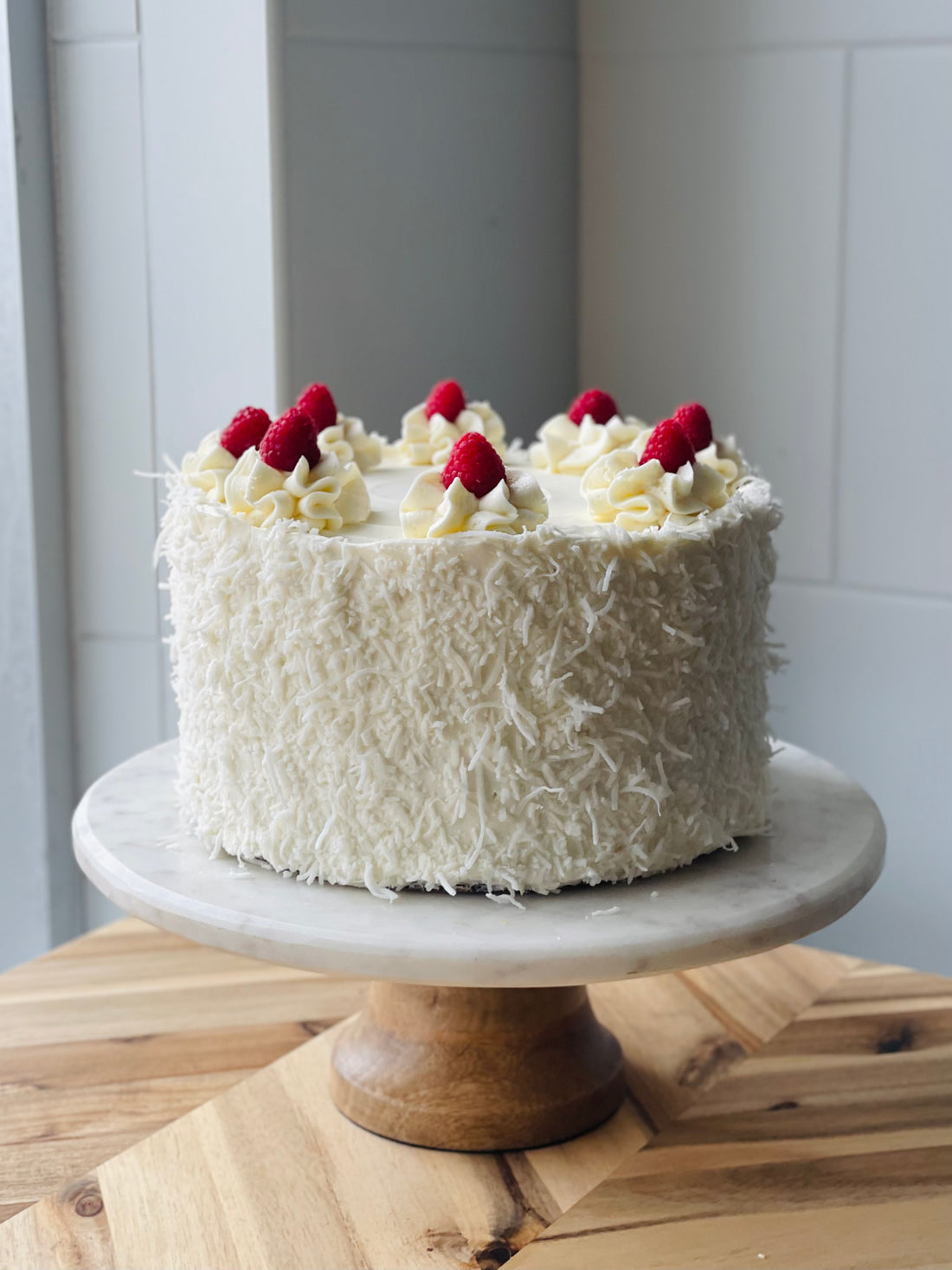 Coconut Raspberry Cake