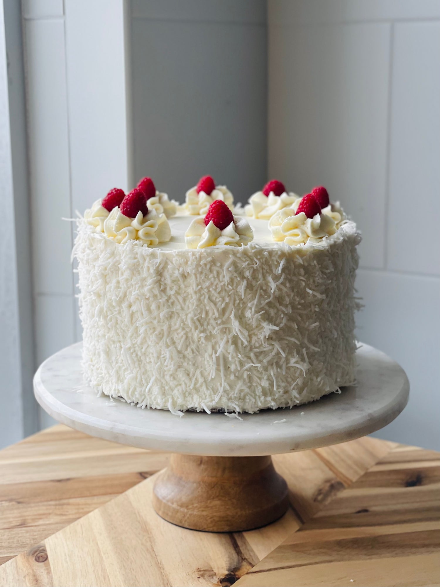 Coconut Raspberry Cake