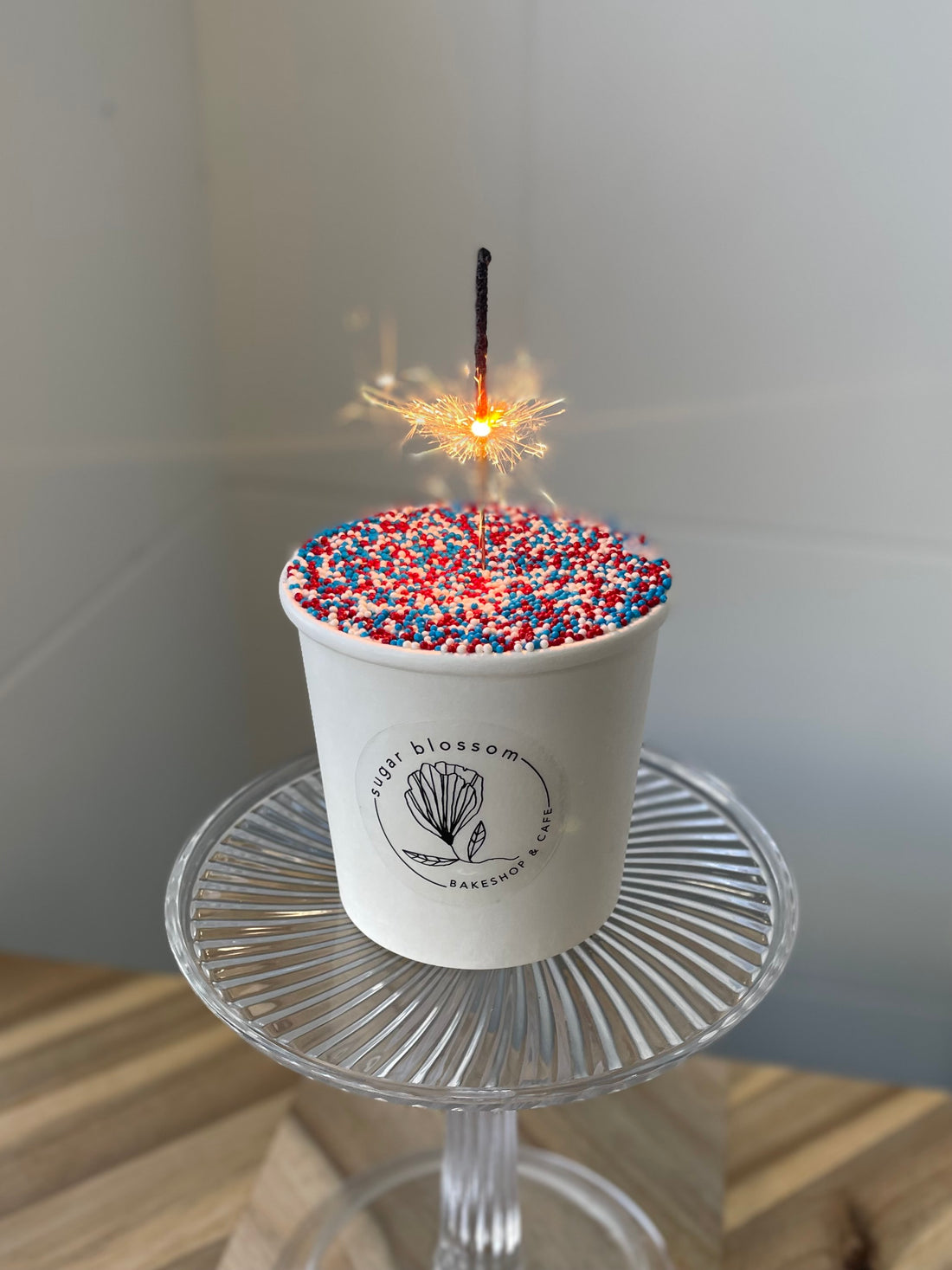 Americana Sprinkle Cake Cup