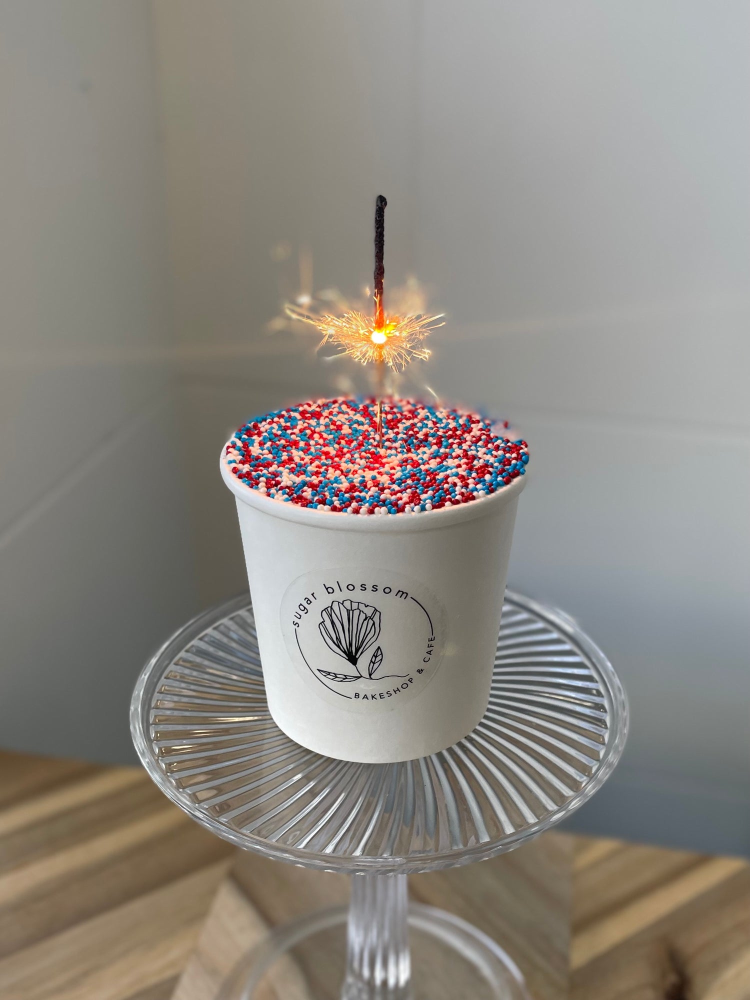 Americana Sprinkle Cake Cup