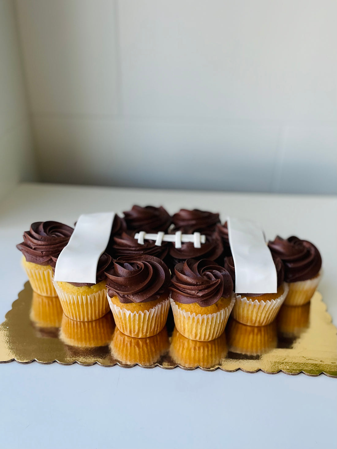 Football Cupcake Board