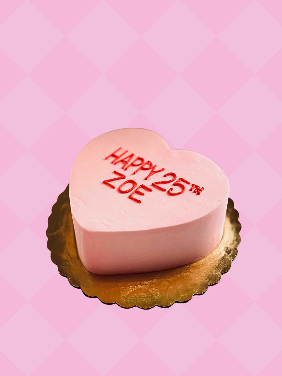 Conversation Heart Cake