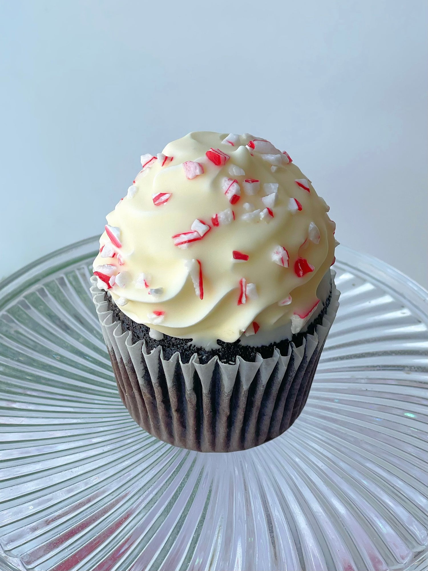 White Chocolate Peppermint Cupcake