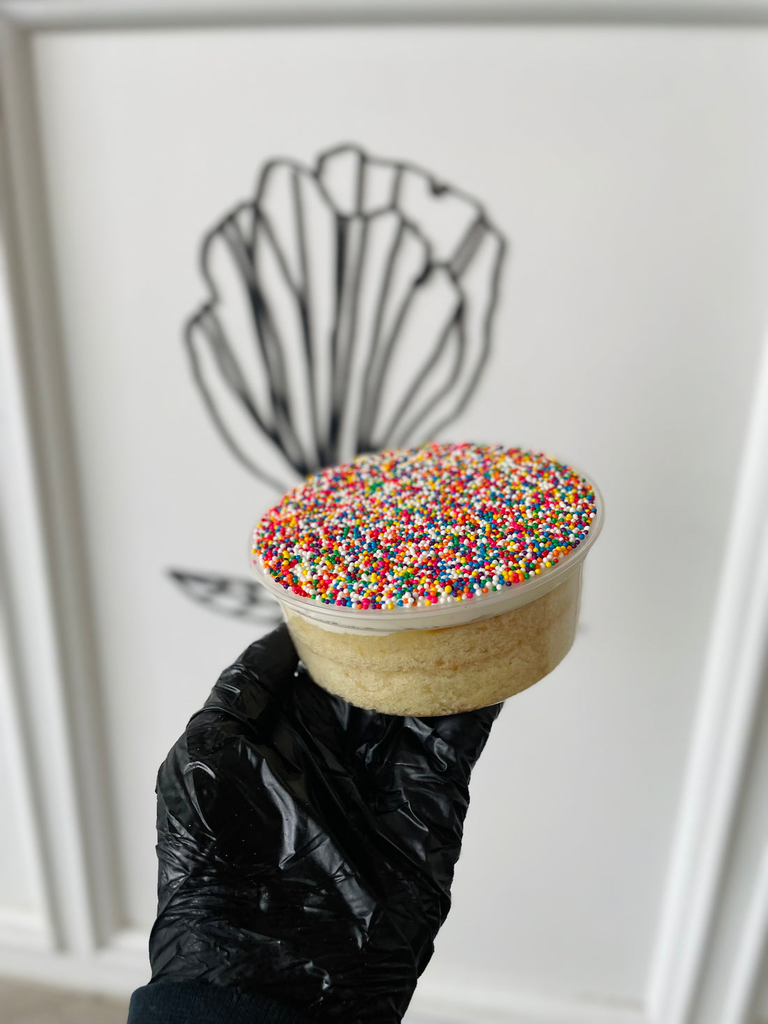 Rainbow Sprinkle Cake Cups