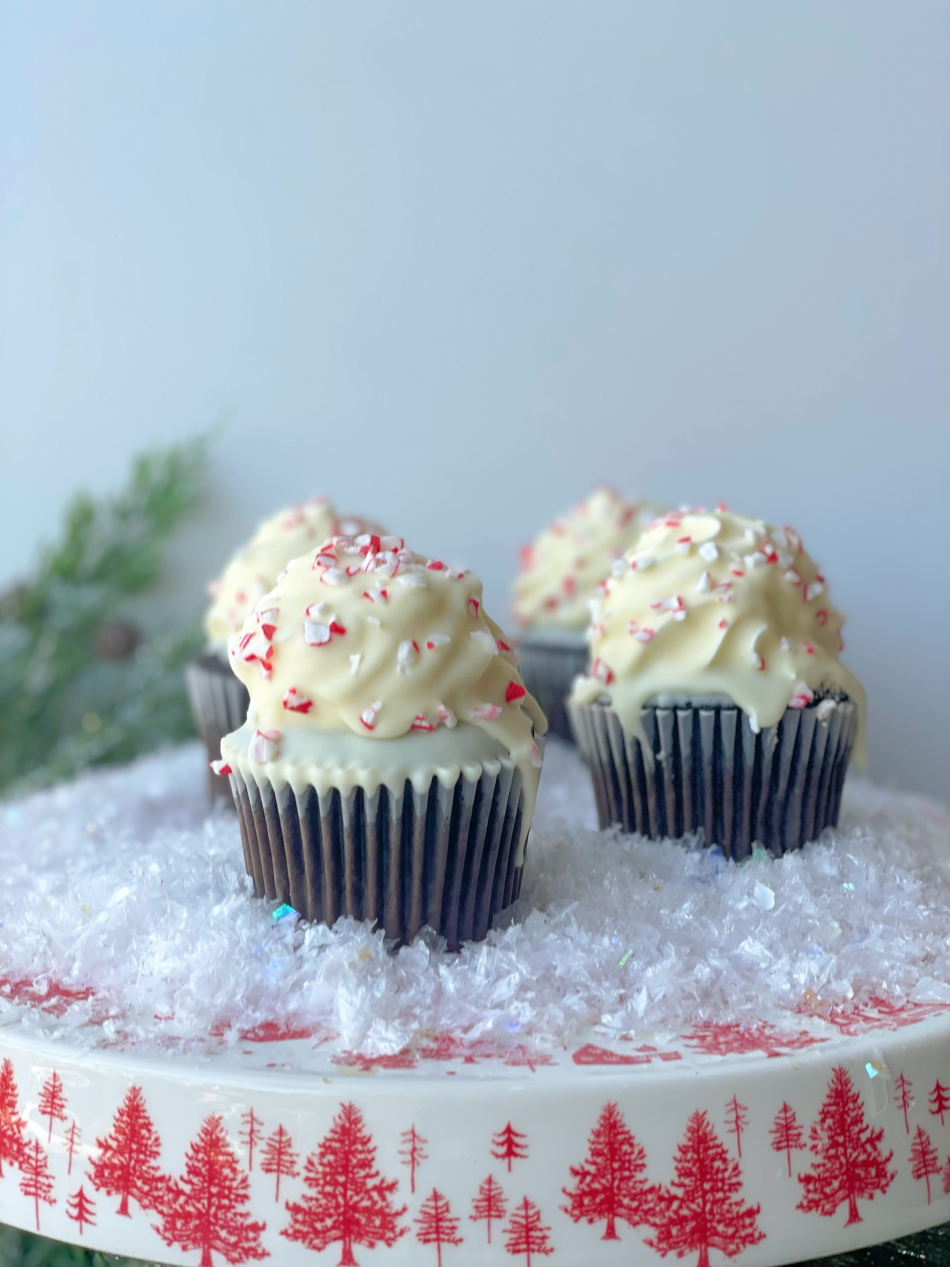 White Chocolate Peppermint Cupcake