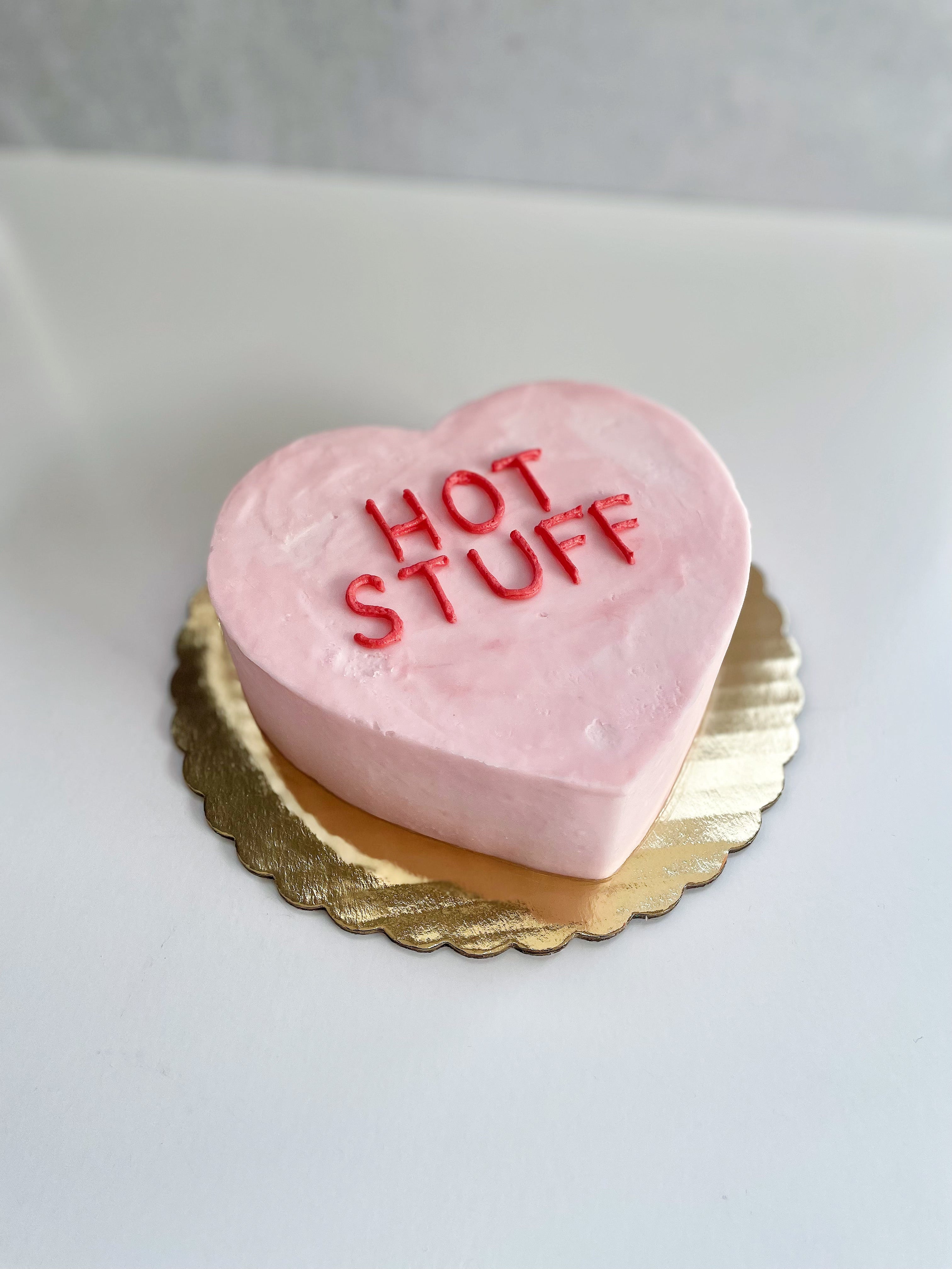 Conversation Heart Cake