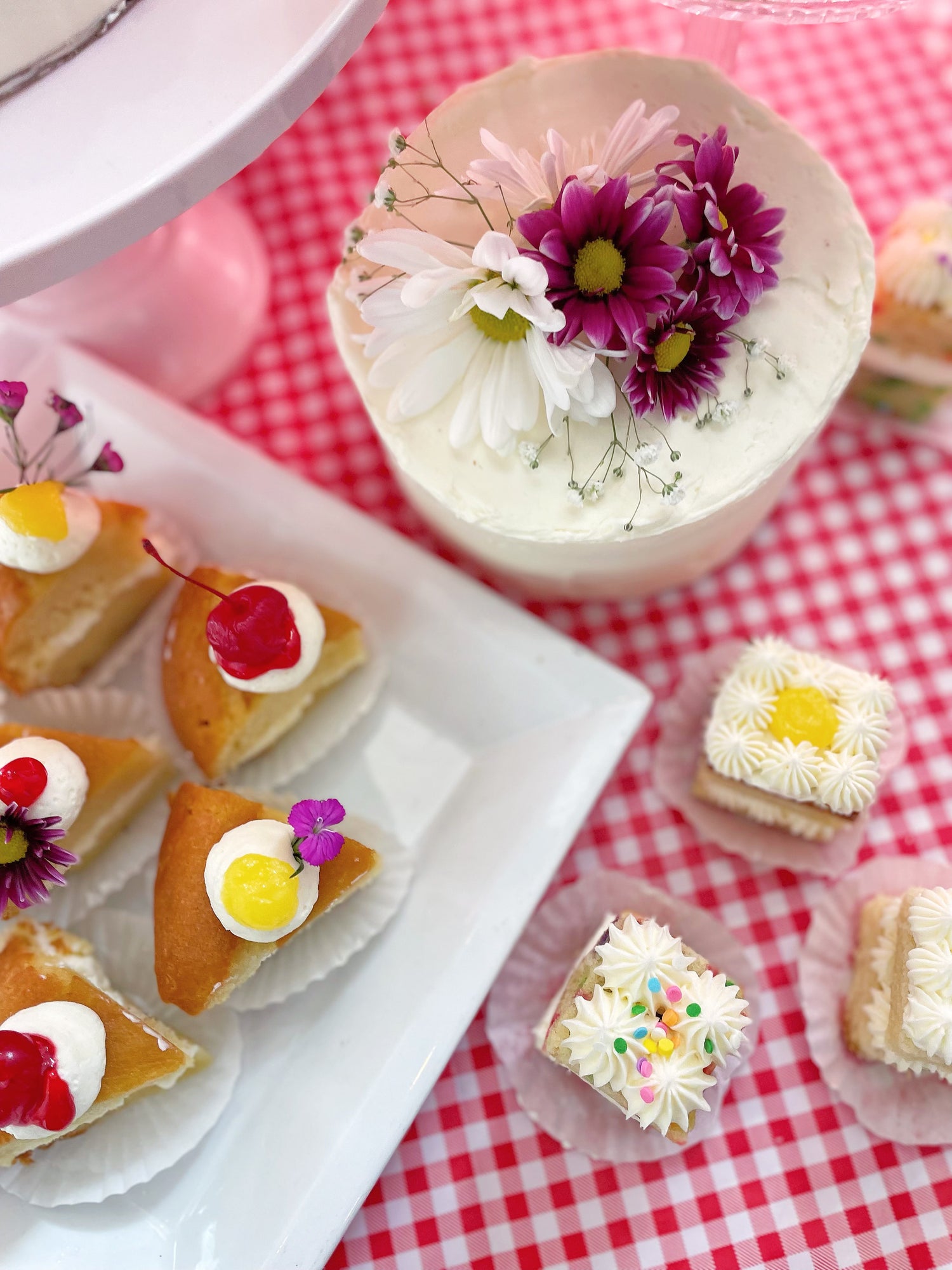 Garden Party Cake with Fresh Florals