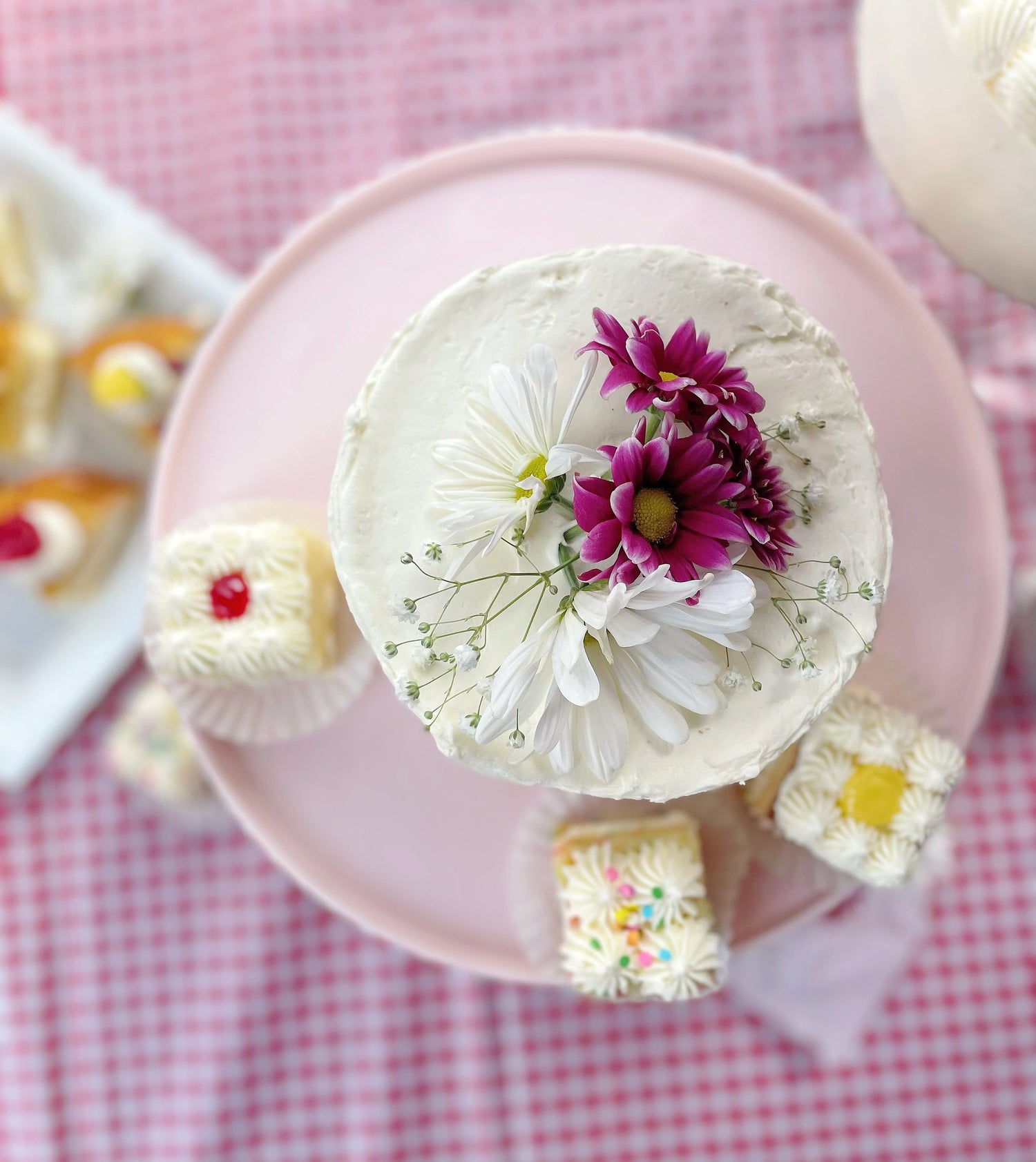 Garden Party Cake with Fresh Florals