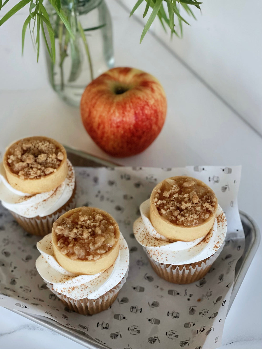Brown Sugar Apple Pie Cupcake