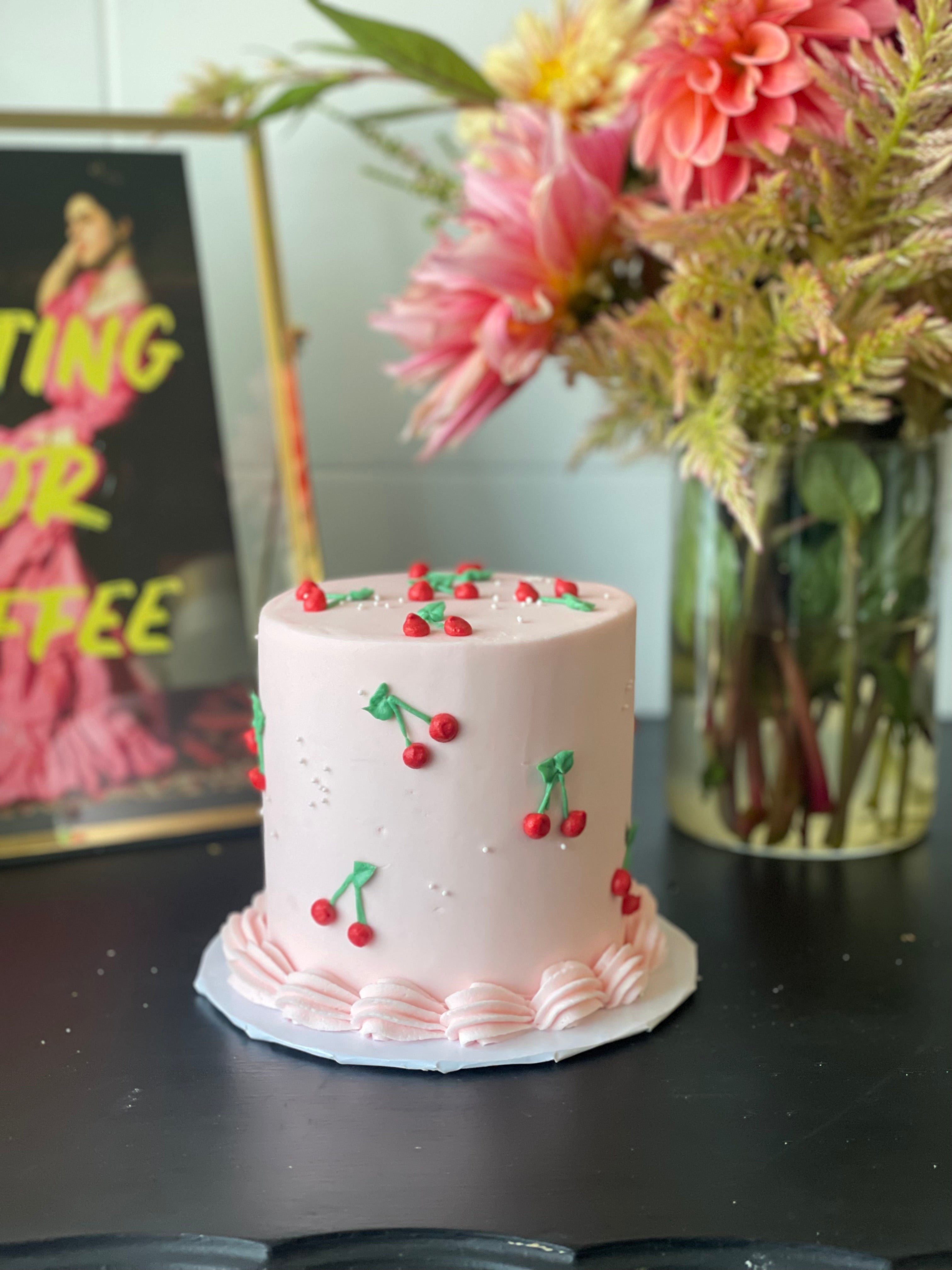 Pink Cherry Cake
