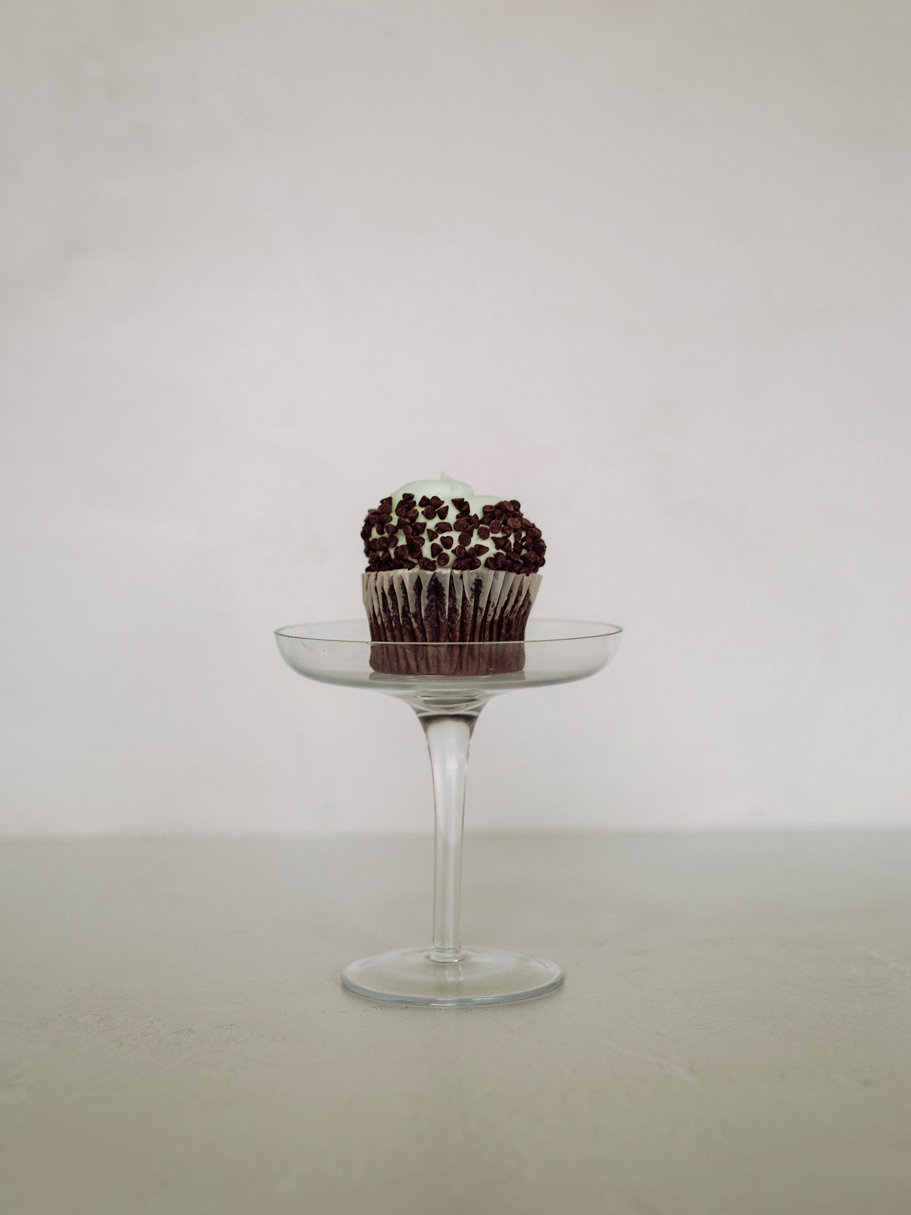 Mint Chocolate Chip Cupcake